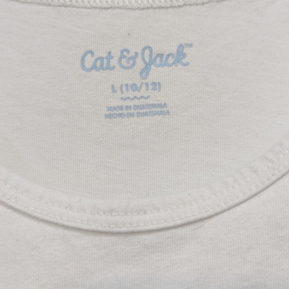 Girls bobba tea white tank top, size 10-12 - Picture 5 of 5